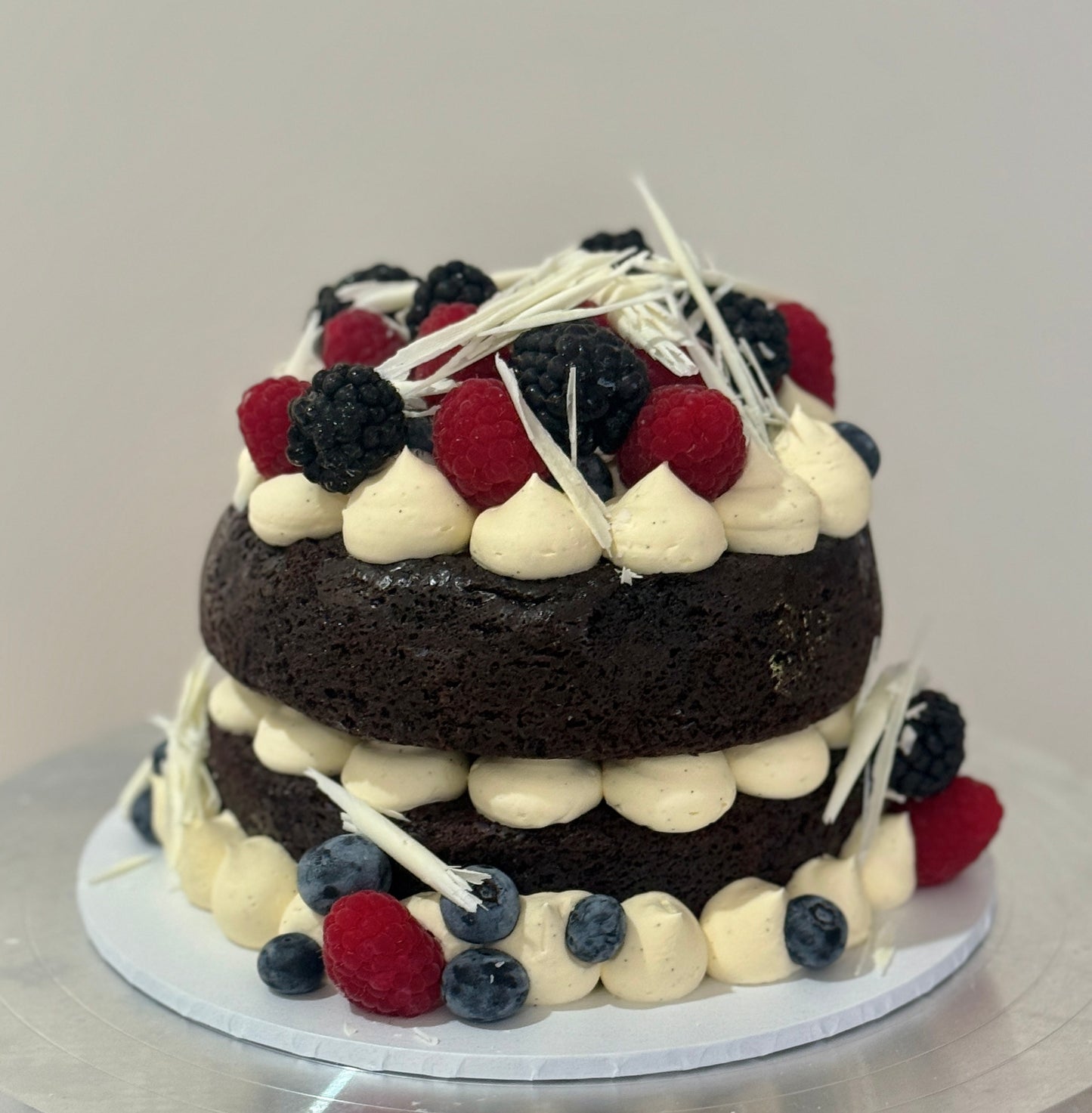 Chocolate Mud Cake with Vanilla Butter Cream